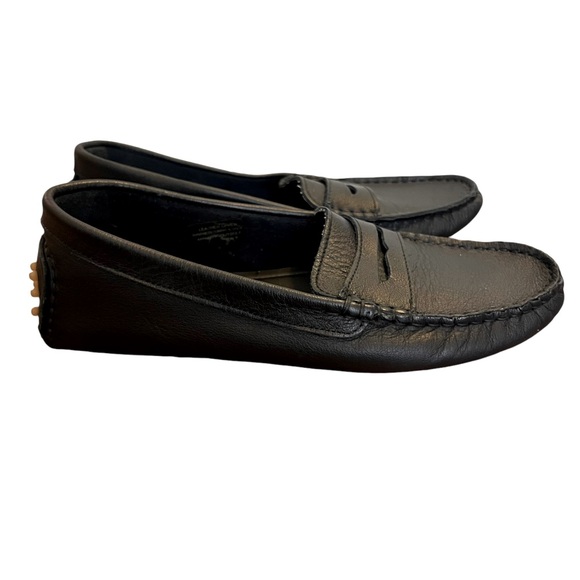 Coach and Four Alfa Penny Driving Black loafers 8.5 /9M Made in Italy - Picture 2 of 16